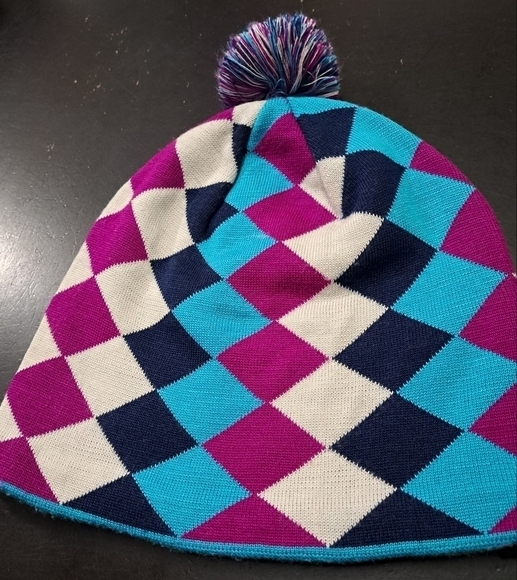 Noff Multi Colored Knit Hat With Pom   OSFM - Picture 6 of 7
